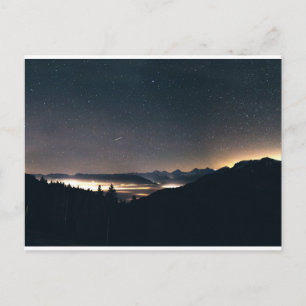 Thunersee, Schweiz & Starry Sky Postkarte