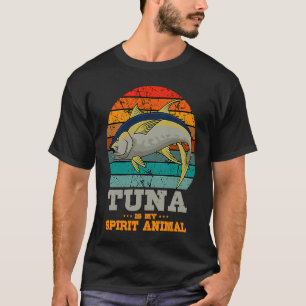 Thunfisch Angeln Retro Vintage Fischermann Angler  T-Shirt