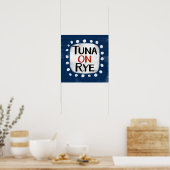 Thunfisch auf Roggen Poster Wall Art (Küche)