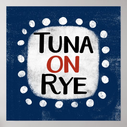 Thunfisch auf Roggen Poster Wall Art (Vorne)