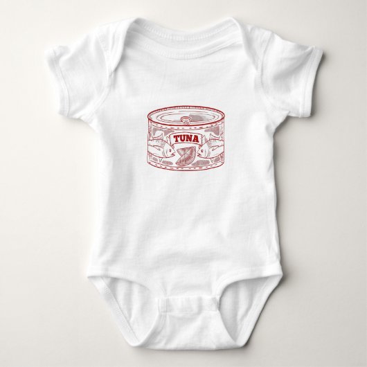 Thunfisch Baby Strampler (Vorderseite)