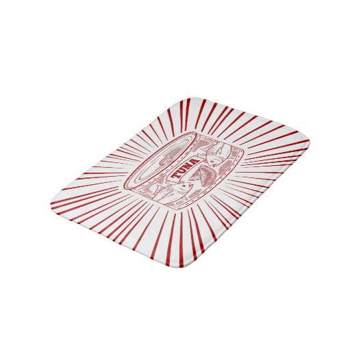 Thunfisch Badematte (Schrägansicht)