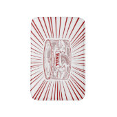 Thunfisch Badematte (Vorderseite Vertikal)