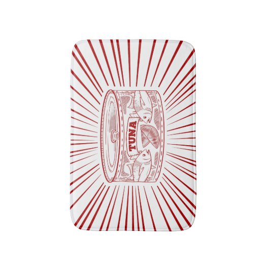 Thunfisch Badematte (Vorderseite Vertikal)