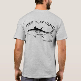 Thunfisch-Boots-Namen-Shirt T-Shirt
