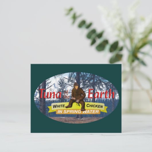 Thunfisch der Erde Postkarte (Stehend Vorderseite)