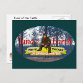 Thunfisch der Erde Postkarte (Vorne/Hinten)