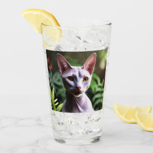"Thunfisch die haarlose Katze: Sleek und Silky" Glas