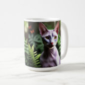 "Thunfisch die haarlose Katze: Sleek und Silky" Kaffeetasse (VorderseiteRechts)