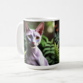 "Thunfisch die haarlose Katze: Sleek und Silky" Kaffeetasse (Vorderseite Links)
