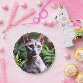 "Thunfisch die haarlose Katze: Sleek und Silky" Pappteller (Party)