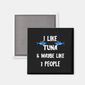 Thunfisch Fisch räuberischer Thunfisch Box Funny T Magnet (Vorderseite/Rückseite)