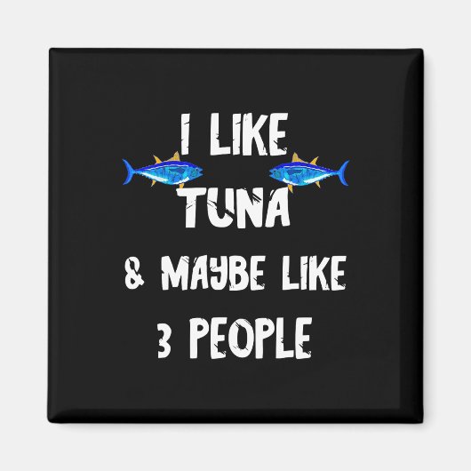 Thunfisch Fisch räuberischer Thunfisch Box Funny T Magnet (Vorne)