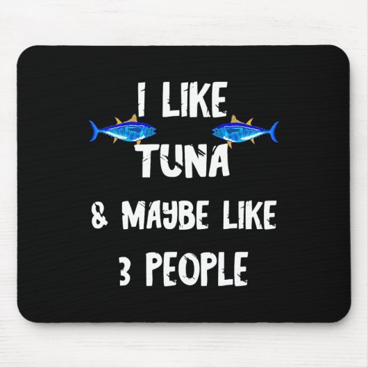 Thunfisch Fisch räuberischer Thunfisch Box Funny T Mousepad (Vorne)