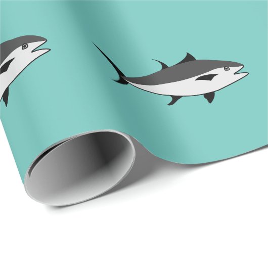 Thunfisch Geschenkpapier (Rolleneckpunkt)