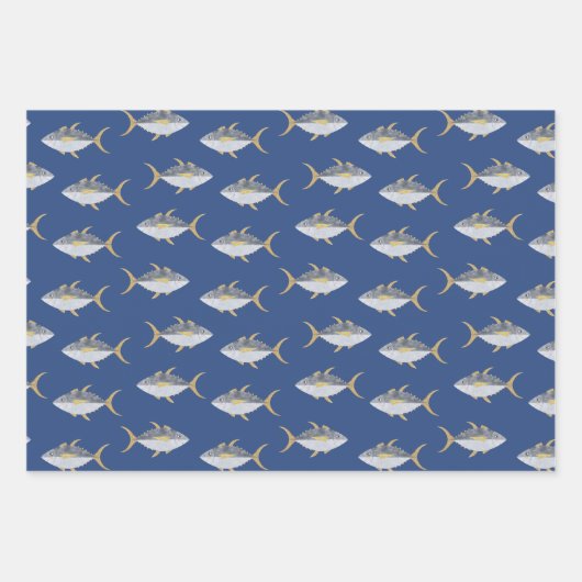 Thunfisch Geschenkpapier Set (Vorderseite)