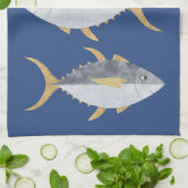 Thunfisch Geschirrtuch (Gefaltet)