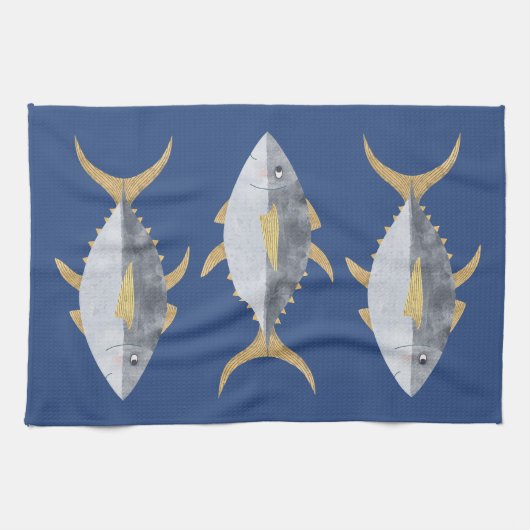 Thunfisch Geschirrtuch (Horizontal)