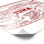 Thunfisch in einer Dose Fotodruck (Ecke)