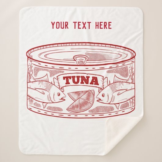 Thunfisch in einer Dose Sherpadecke (Vorderseite)