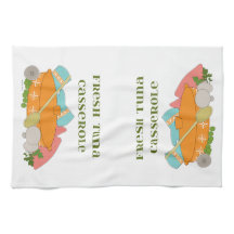 Thunfisch-Kasserollen-niedlicher Retro