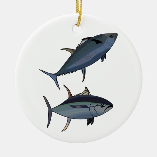 Thunfisch Keramik Ornament (Vorne)