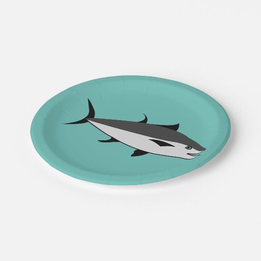 Thunfisch Lover Thunfisch Pappteller (Schrägansicht)