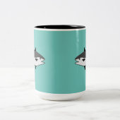 Thunfisch Lover Thunfisch Zweifarbige Tasse (Mittel)