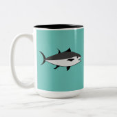 Thunfisch Lover Thunfisch Zweifarbige Tasse (Links)