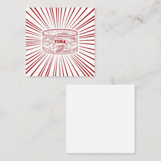 Thunfisch Mitteilungskarte (Vorne/Hinten)