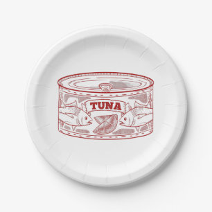 Thunfisch Pappteller