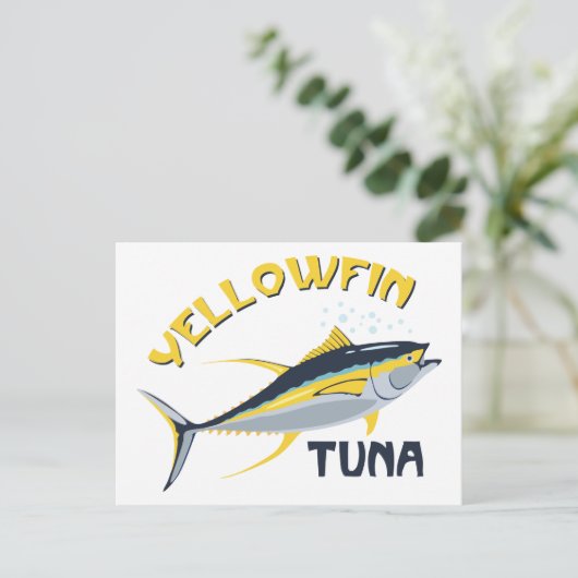 Thunfisch Postkarte (Stehend Vorderseite)