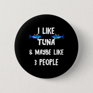 Thunfisch Raubfisch Thunfischbox Lustiger Thunfisc Button