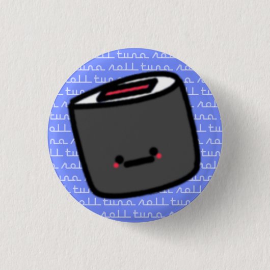 Thunfisch-Rollensushi Button (Vorderseite)