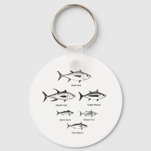 Thunfisch-Spezies-Logo Schlüsselanhänger