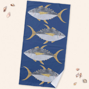 Thunfisch Strandtuch