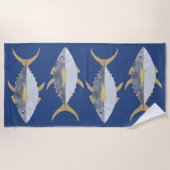 Thunfisch Strandtuch (Vorderseite)