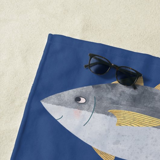 Thunfisch Strandtuch (Beispiel)