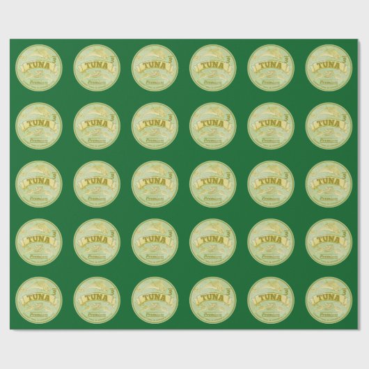 Thunfisch zum Pop von Dosenfisch Geschenkpapier (Flach)