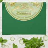 Thunfisch zum Pop von Dosenfisch Geschirrtuch (Gefaltet)