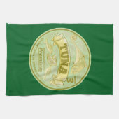 Thunfisch zum Pop von Dosenfisch Geschirrtuch (Horizontal)