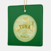 Thunfisch zum Pop von Dosenfisch Keramikornament (Links)