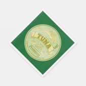 Thunfisch zum Pop von Dosenfisch Serviette (Ecke)