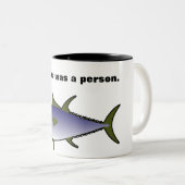 Thunfisch Zweifarbige Tasse (VorderseiteRechts)