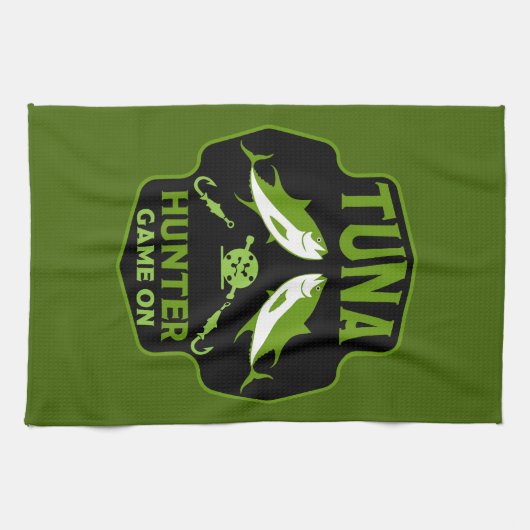 Thunfischfang Geschirrtuch (Horizontal)