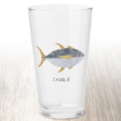 Thunfischfang Personalisiert Glas