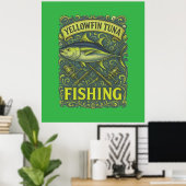 Thunfischfang Poster (Heimbüro)