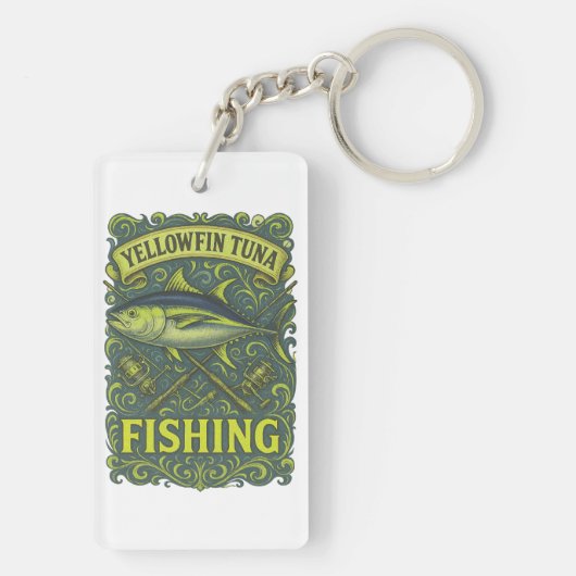Thunfischfang Schlüsselanhänger (Rückseite)
