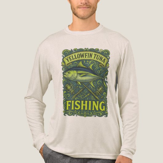 Thunfischfang Tri-Blend Shirt (Vorderseite)