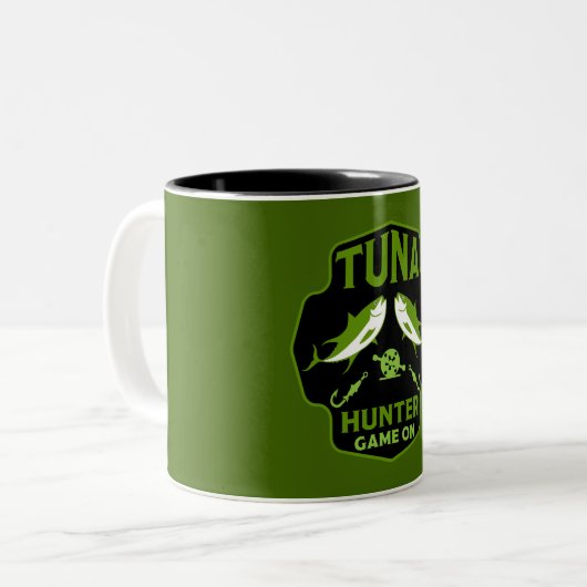 Thunfischfang Zweifarbige Tasse (Vorderseite Links)